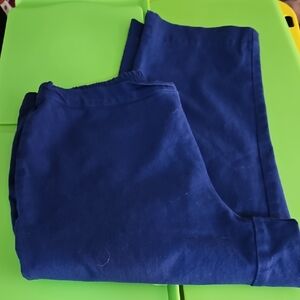 Isaac Mizrahi Women's Blue Cropped Pants